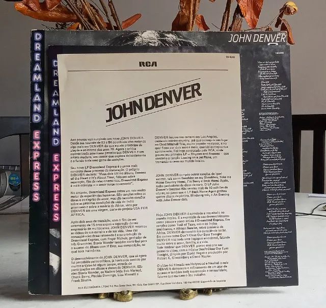 LP Vinil - John Denver - Dreamland Express - 1985 - c/ encartes - Foto 6