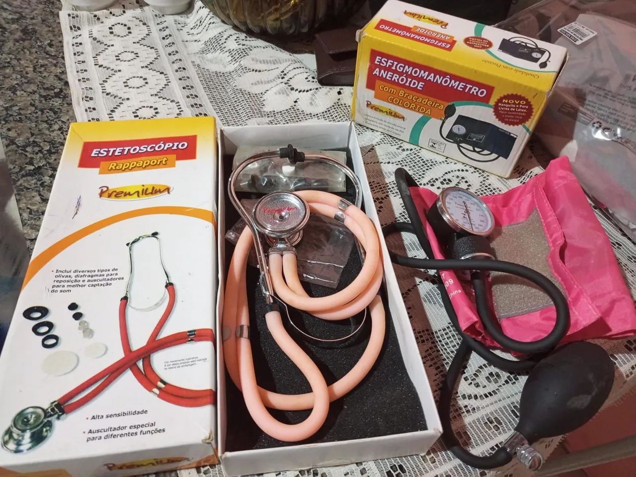 Kit Médico Completo - Estetoscópio e Esfigmomanômetro - Foto 2