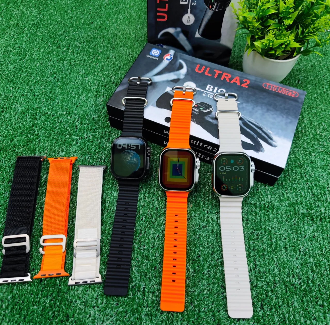 Smartwatch T10 ultra2 com Duas pulseiras extra