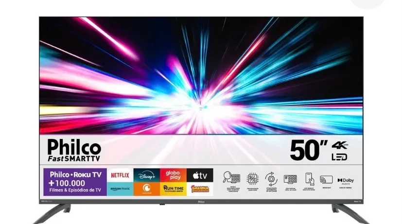 Smart TV Philco 50" Fast Smart TV