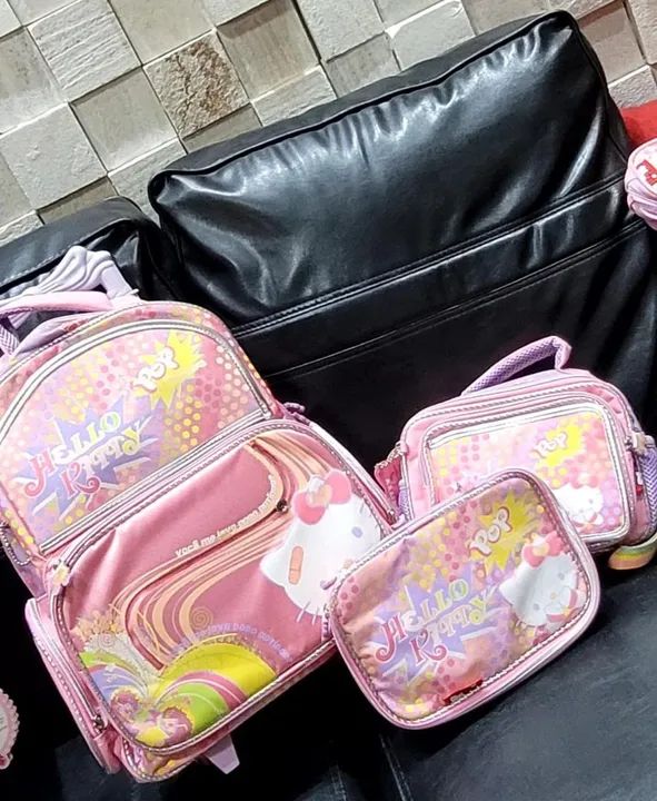 Kit Mochila Hello Kitty - Luxo Escolar - Foto 5