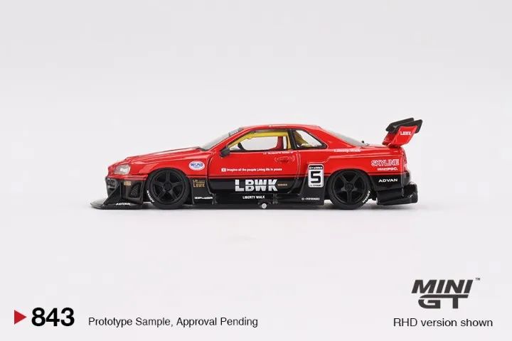 ミニカー MINI GT LB Works Nissan GT-R #34 1/64スケール MINI GT「LB-WORKS NISSAN GT-R R35 Type2 Rear Wing