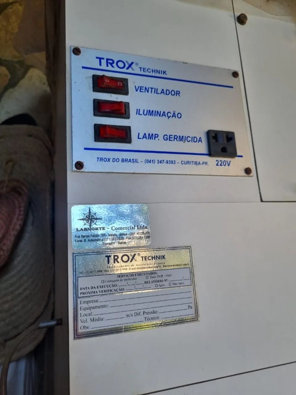 Câmara de fluxo laminar para bacteriologia (no estado)  - Foto 2