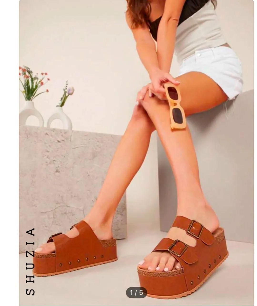 Sandália Plataforma Marrom - Conforto e Estilo!