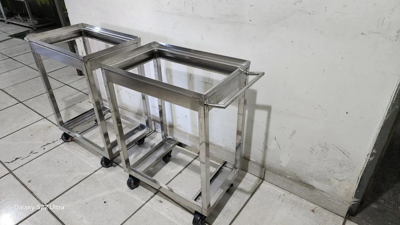 Carrinho transportador aço inox - Foto 2