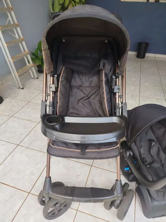 Carrinho de bebê e bebê conforto Galzerano - Foto 5