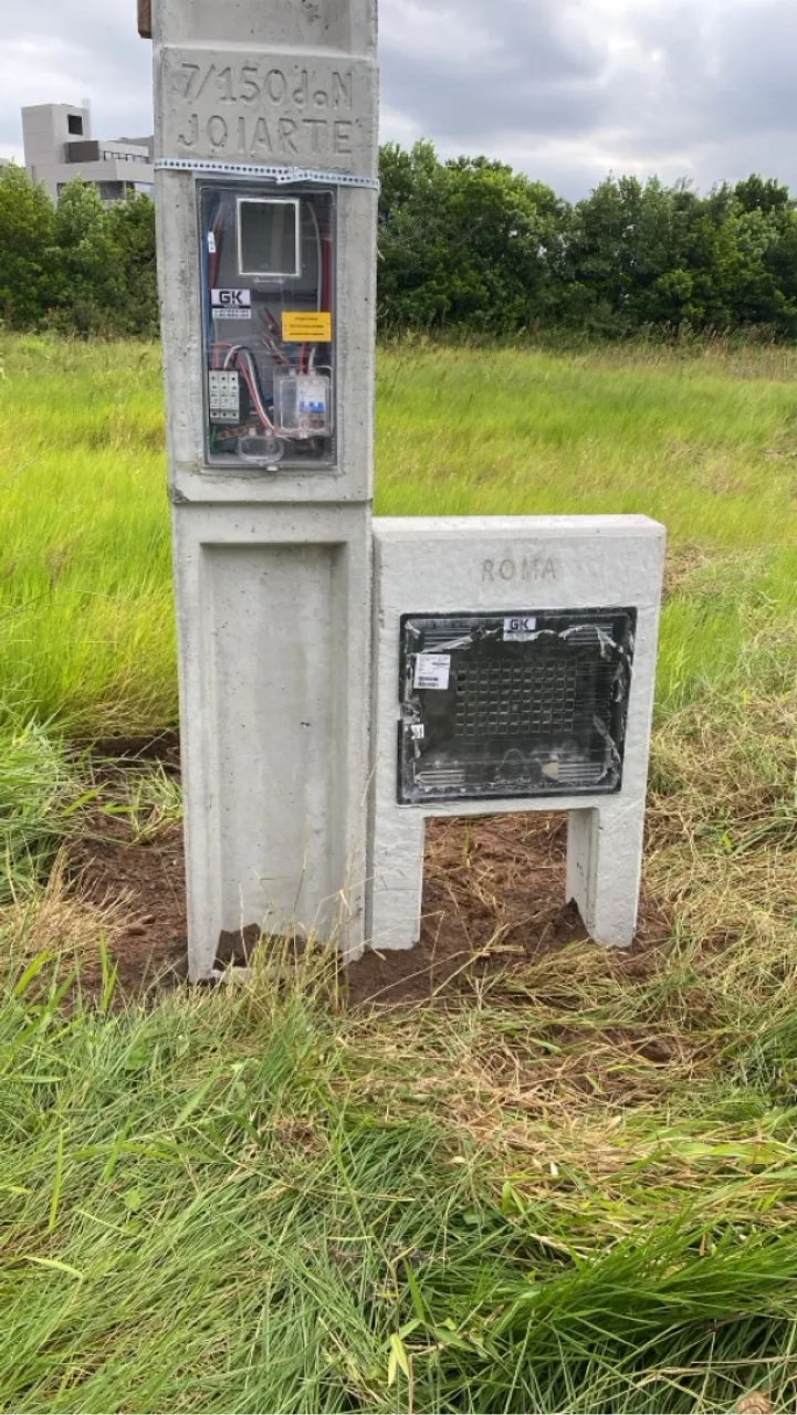 Kit poste padrão celesc, padrão de água