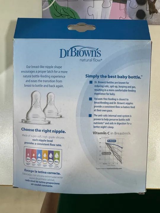 Kit 3 Mamadeiras Anti-Cólica Brown's 120ml - Foto 2