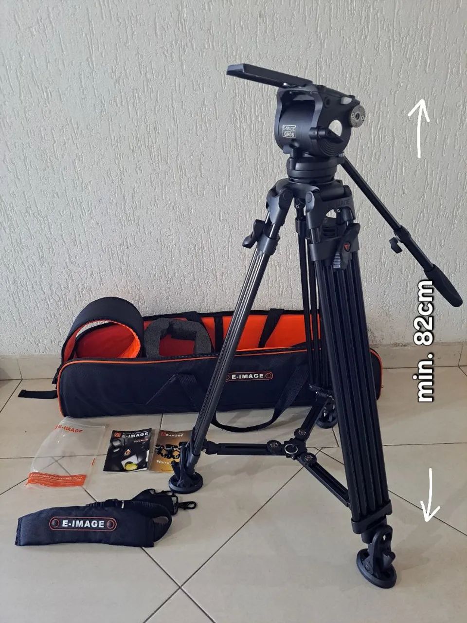 Tripé Profissional E-Image EG08A2 com Bag Case - Foto 4