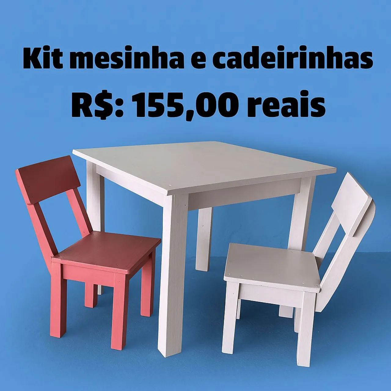 Kit Mesinha e Cadeirinhas Infantil
