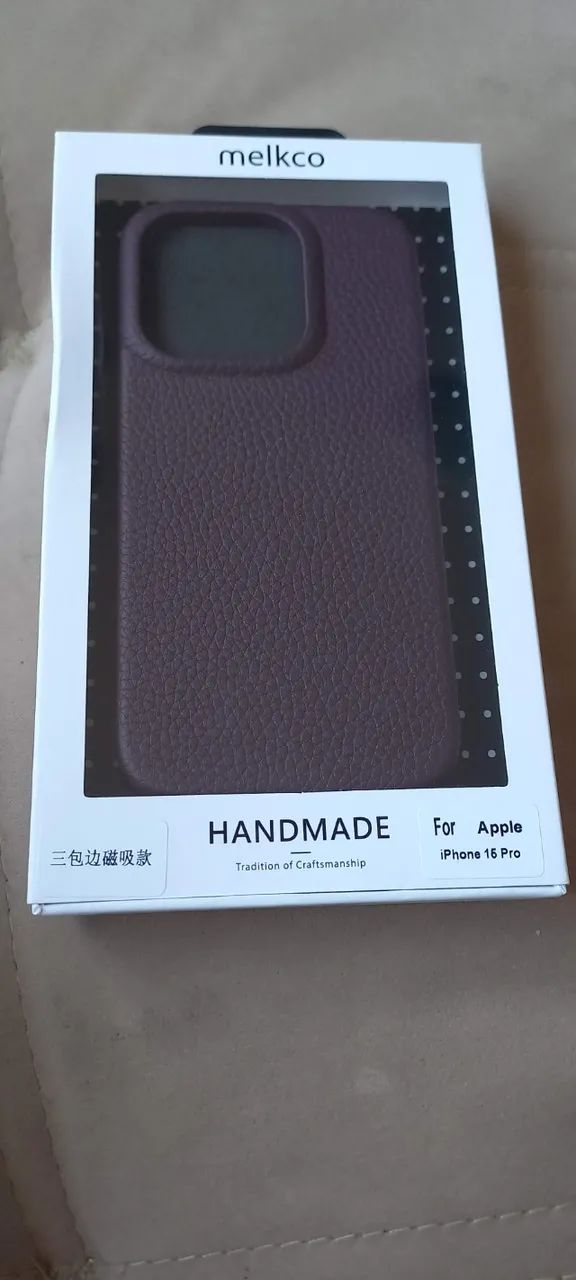 Oportunidade! Baixou! Capa Magnética De Couro Genuíno Para iPhone 15 Pro - Melkco  - Foto 2