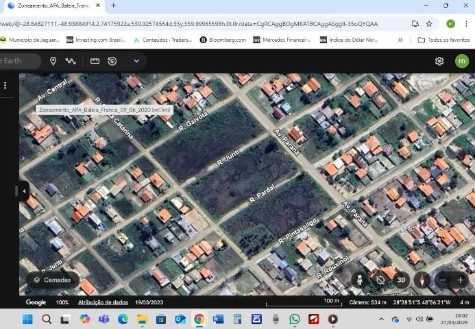 Lotes de esquina com 350m² e lotes com 300m² a 300 metros da praia de Dunas do Sul 