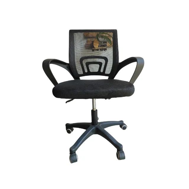 Cadeira giratória de escritório estofada com encosto e apoio de braços - Foto 4