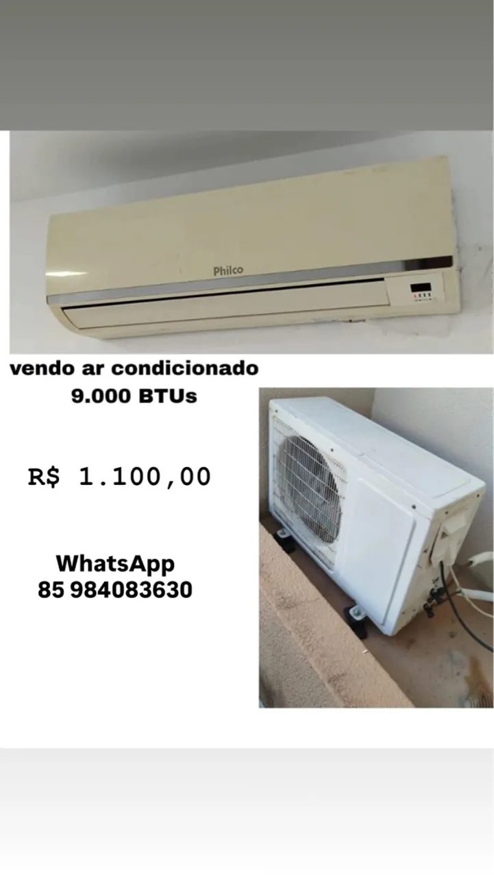 Ar Condicionado Philco 9.000 BTUs