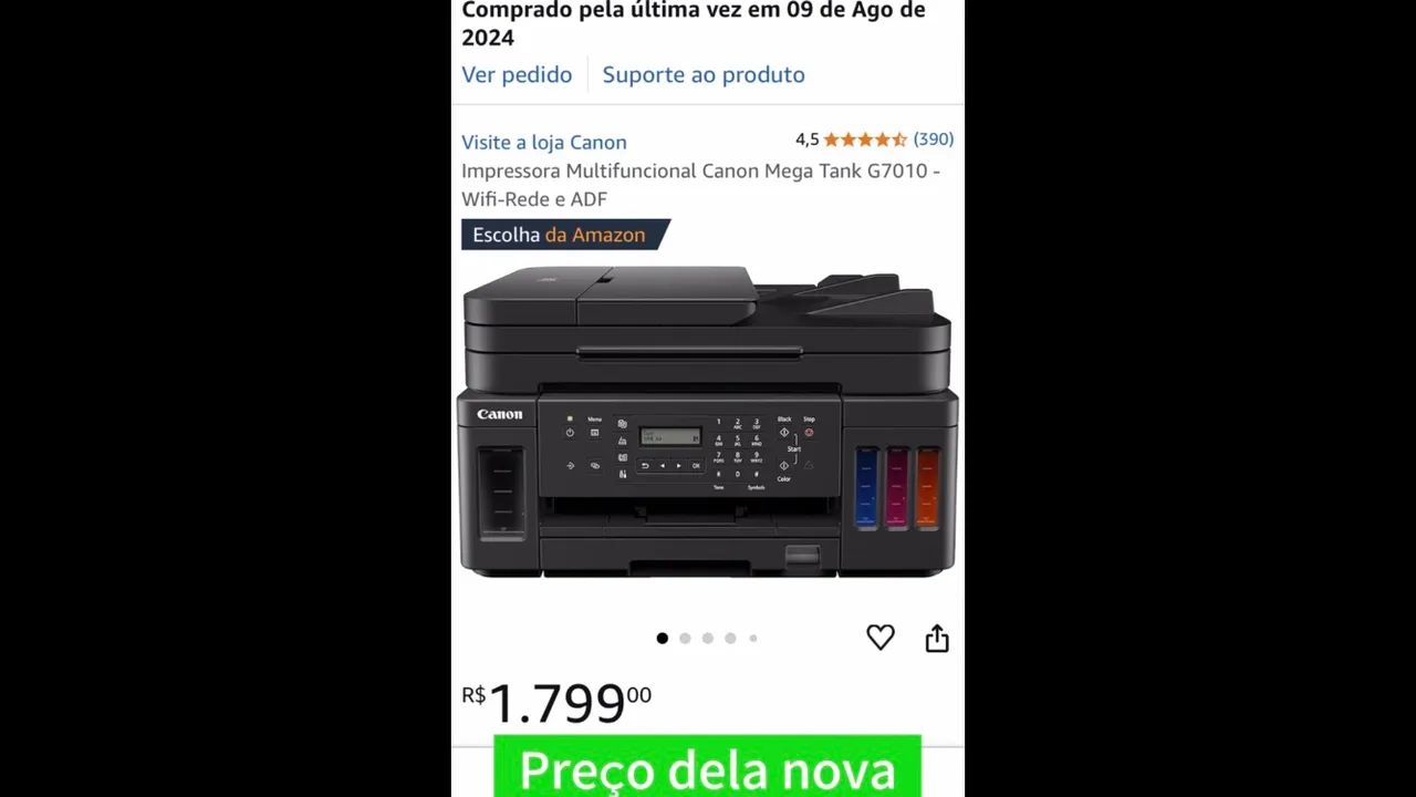 Impressora Multifuncional Canon PIXMA G7010 - Foto 4