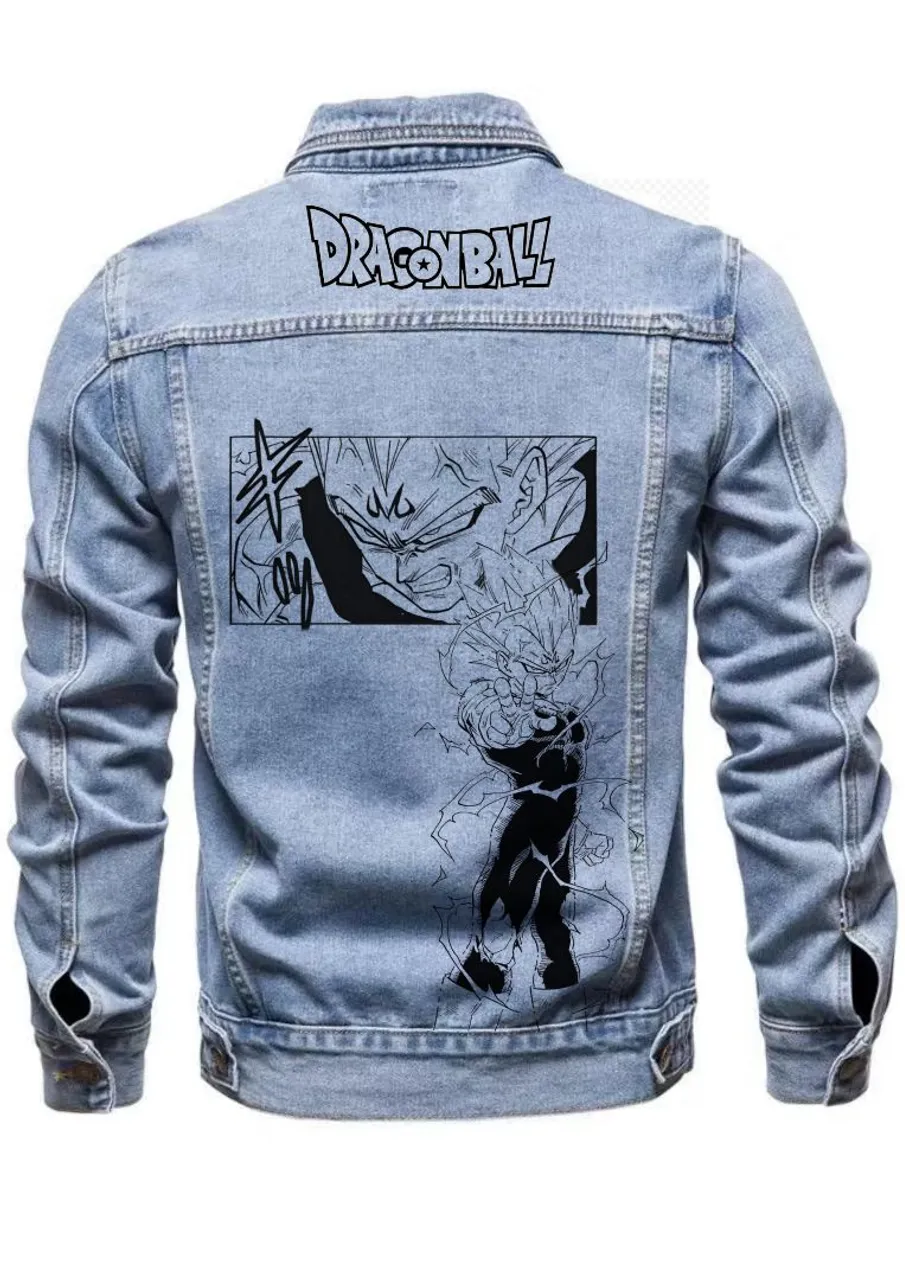 Jaqueta jeans customizável Dragon Ball