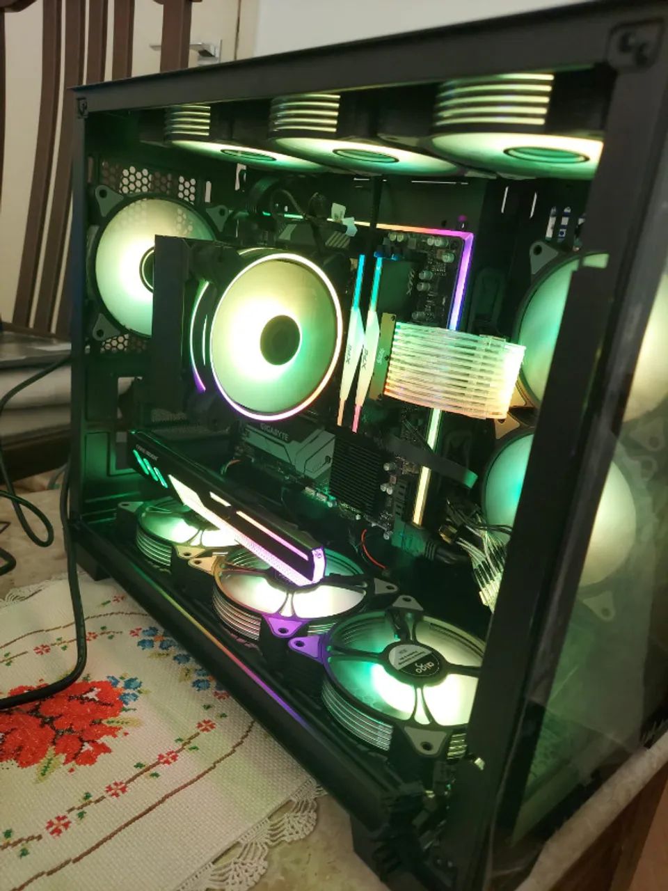 PC Gamer Ryzen 7  7700X AM5 com caixas. - Foto 3