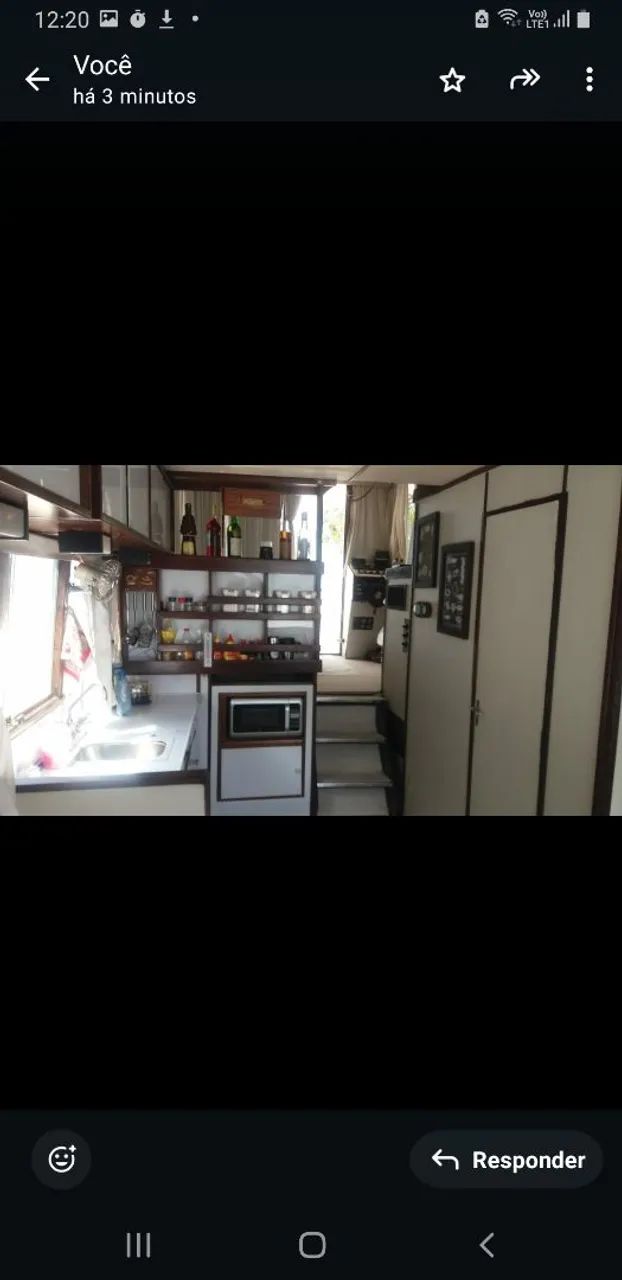 LANCHA FIBRA CORONET 33 PÉS HOUSEBOAT - Foto 7