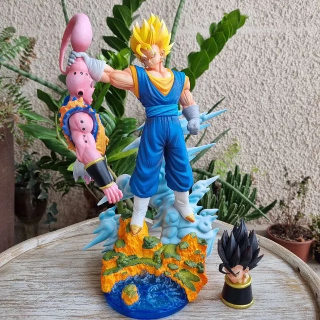 Estatua Super Vegetto Vs Super Buu Dragon Ball Z 32cm Edição Limitada Luxo Premium