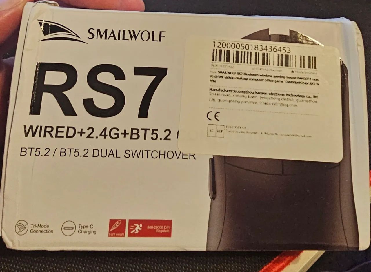 Mouse Gamer Novo RS7 SMAILWOLF SEM FIO - Foto 4