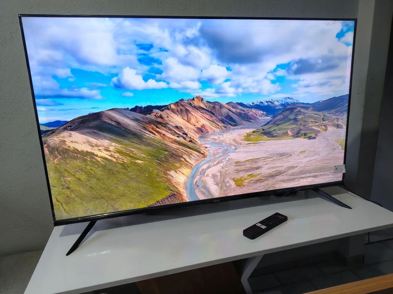 Smartv 55 polegadas 4k Android da Philips bluetooth integrado controle com comando por voz - Foto 3