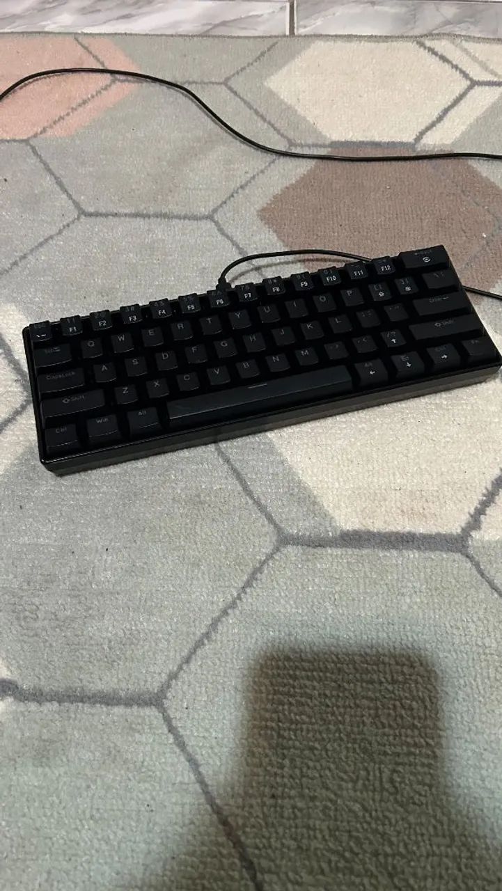 Teclado mecânico switch azul 