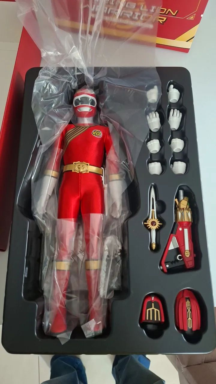 Power ranger força animal vermelho 1/6  - Foto 2