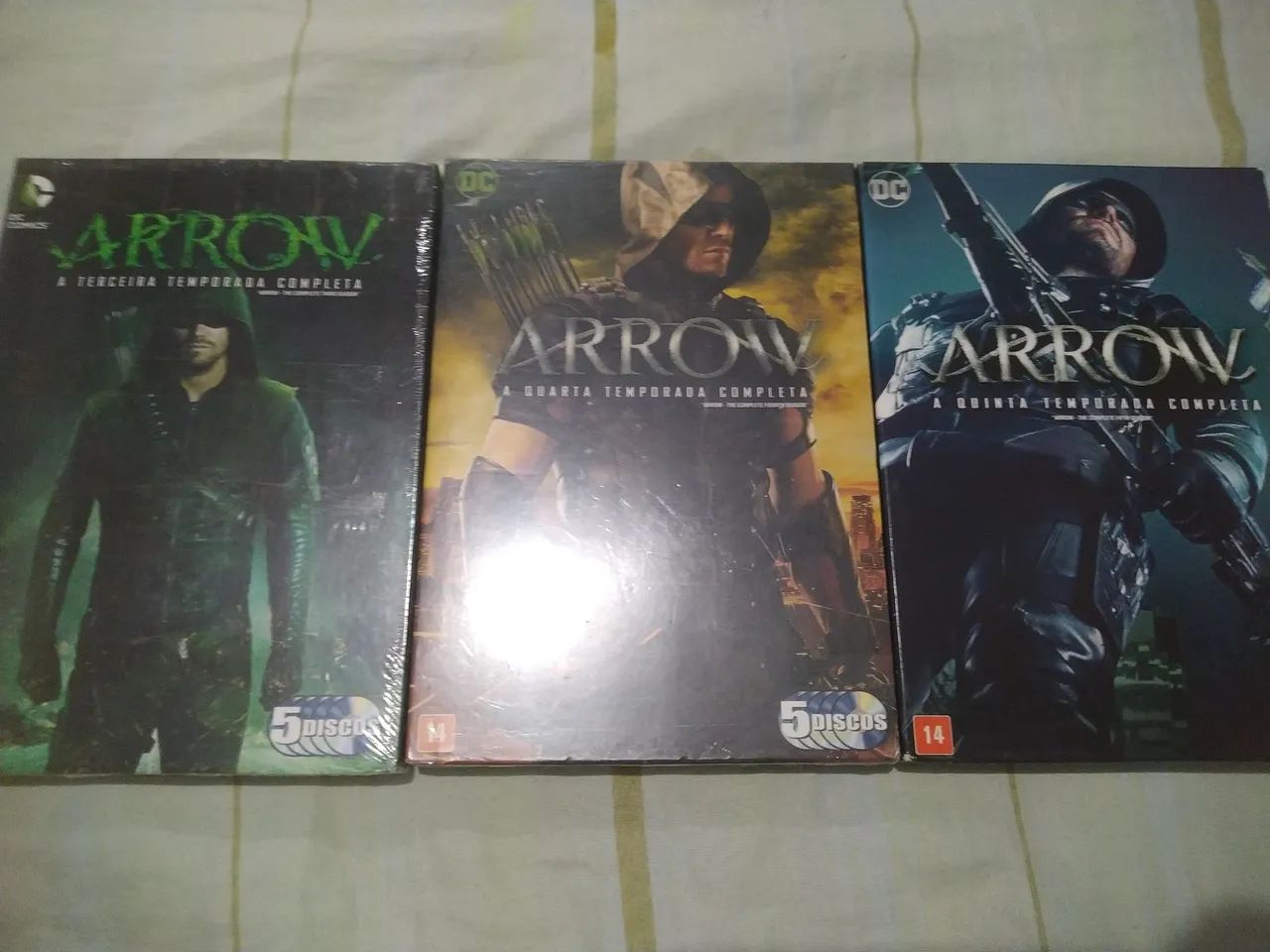 Box dvd Arrow 3°/4°/5° Temporadas