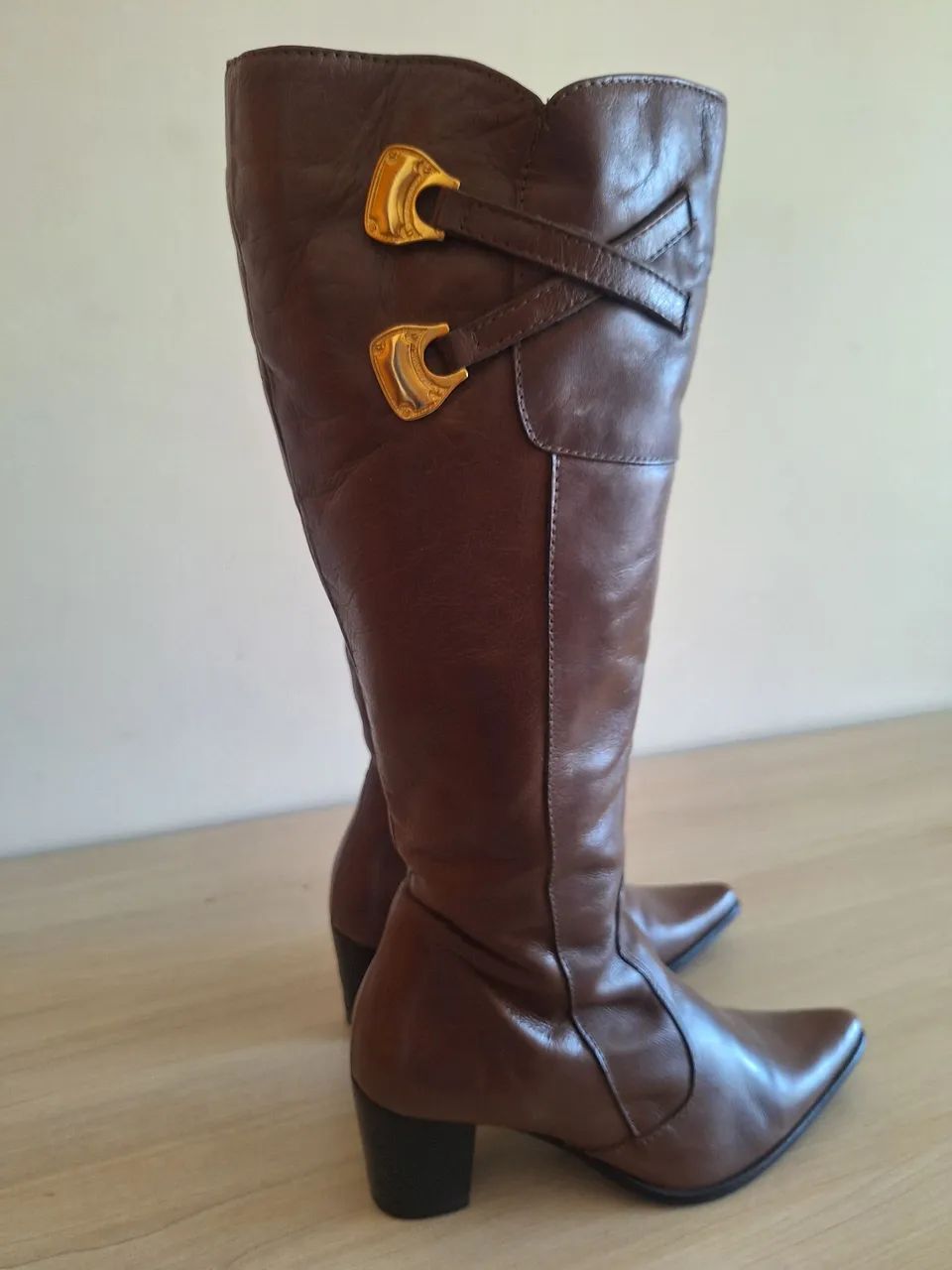 Bota de Couro Cano longo