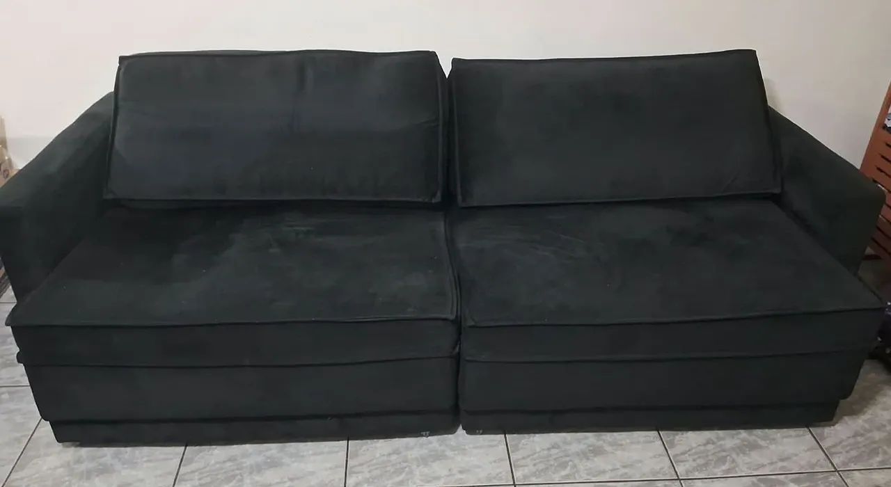 Sofa Preto retratil Grande