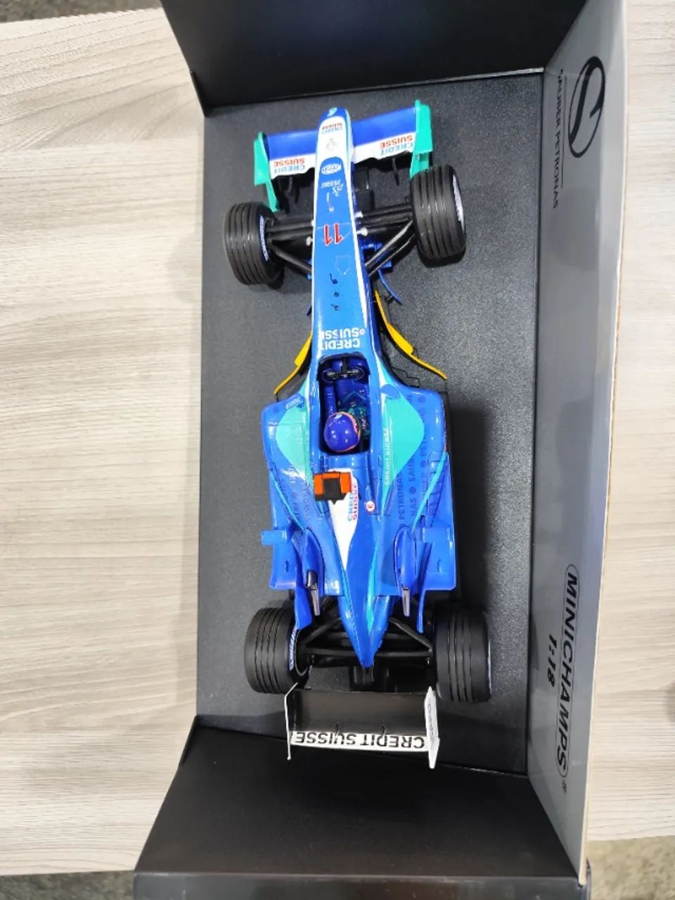 Miniatura Sauber C23 Fisichella 1/18 Minichamps Ed Lim 1602