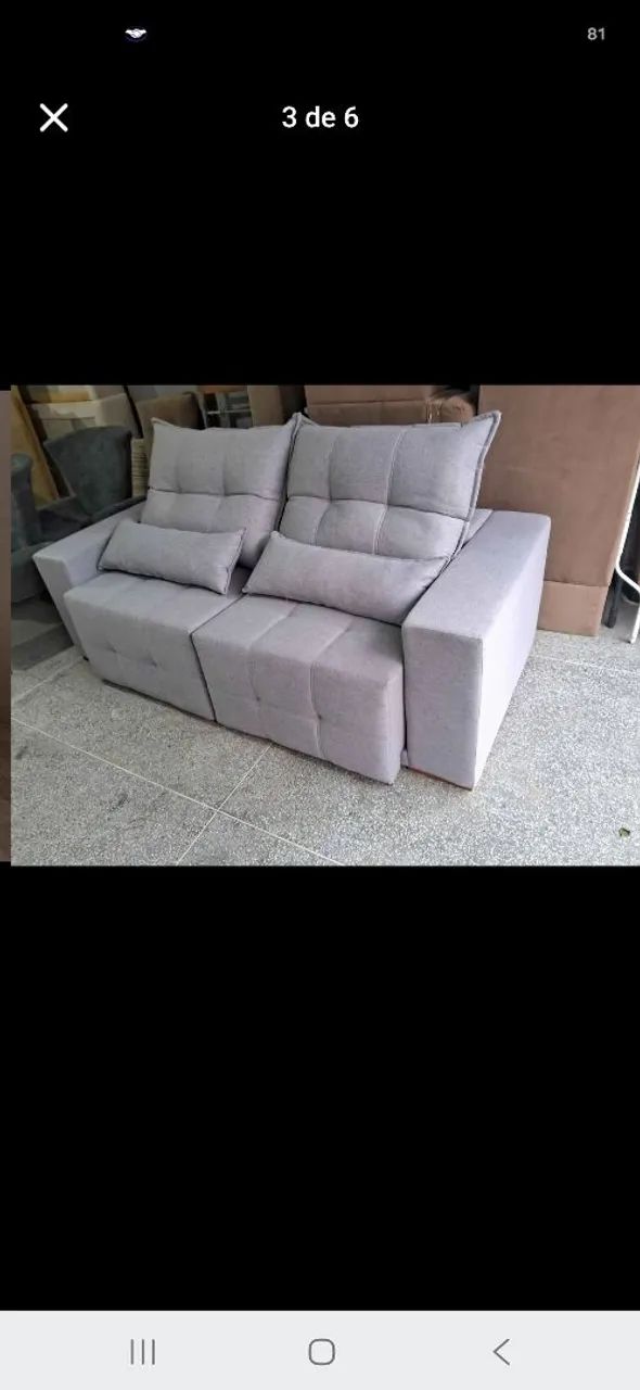 SOFA RETRÁTIL E RECLINAVEL (MOSTRUÁRIO) - Foto 4
