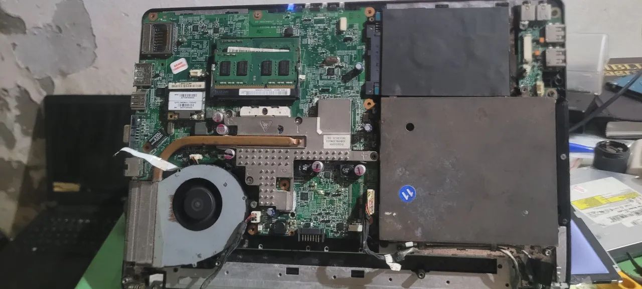 Placa mãe notebook STI IS1422 com processador, memória e cooler - Foto 2