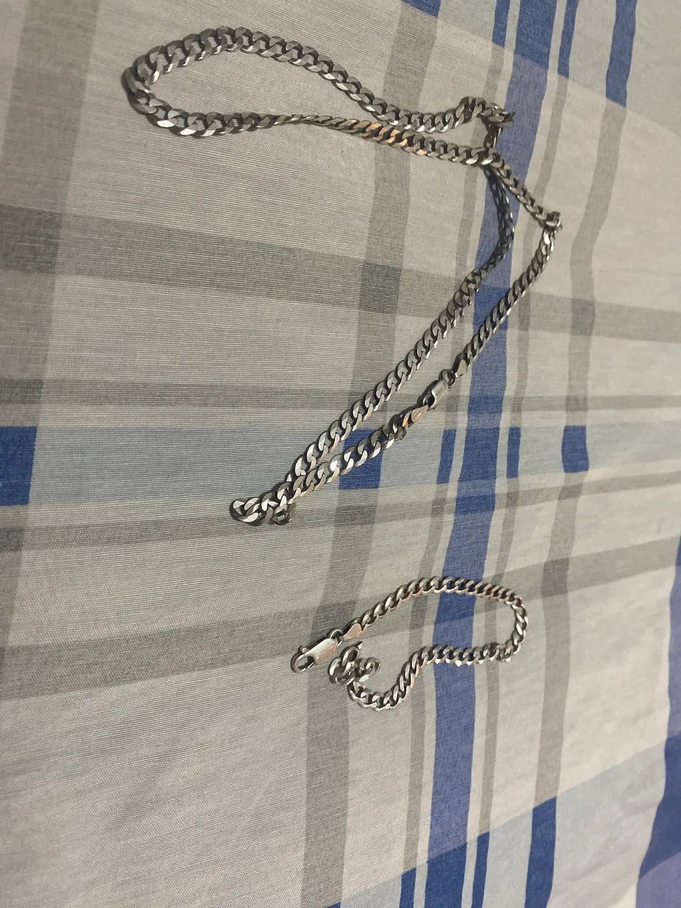 Corrente cordão, pulseira de prata 925 - Foto 2