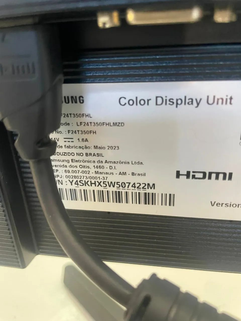Monitor Gamer  24 polegadas samsung  led 75hz/full hd/ HDMI/VGA/ com garantia e nf - Foto 2