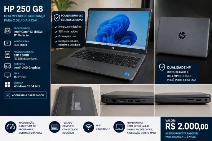 Notebook HP 250 G8