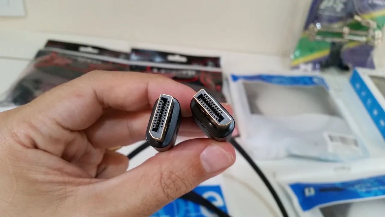 Cabo display port 1.2 4K 144hz PC Notebook Computador - Foto 2
