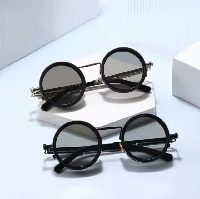 Óculos de Sol Retrô Punk com lentes polarizadas e escurecimento ajustável. - Foto 3