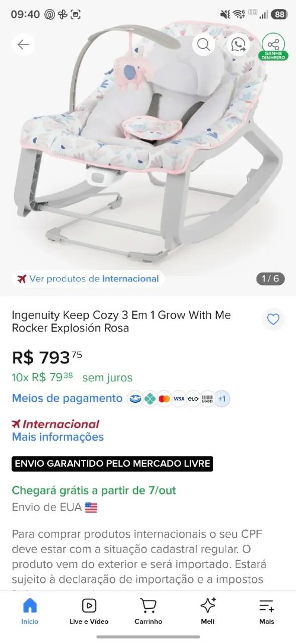 Cadeirinha Ingenuity 3 em 1