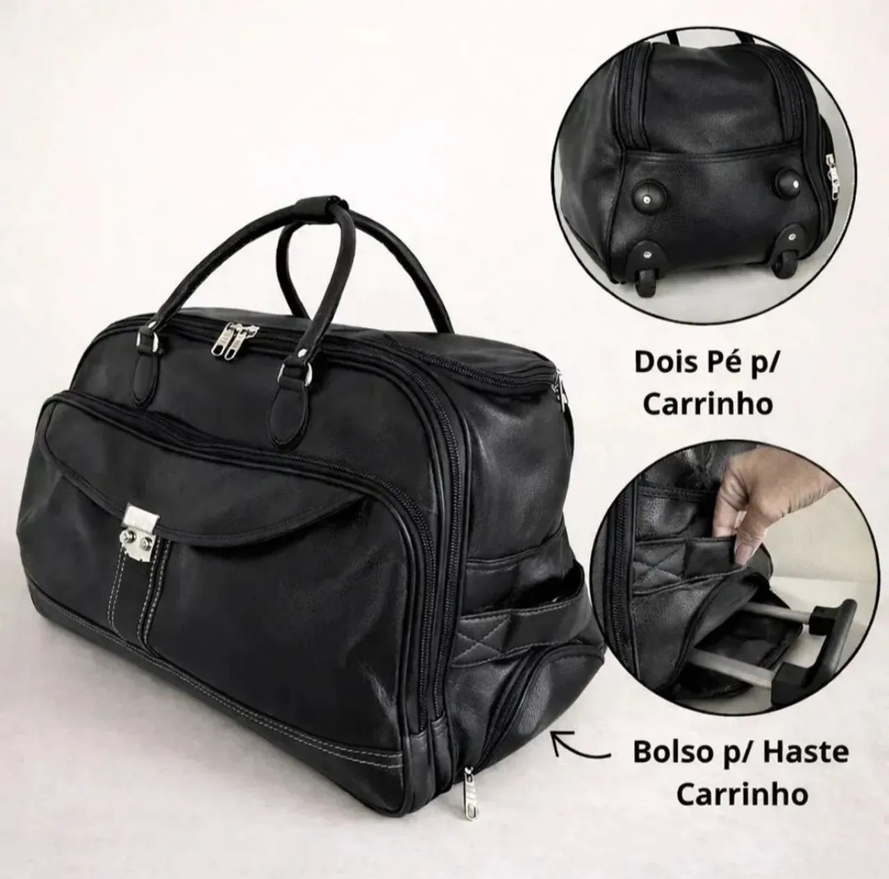 Mala de viagem nova 14kg de mão e rodinhas 