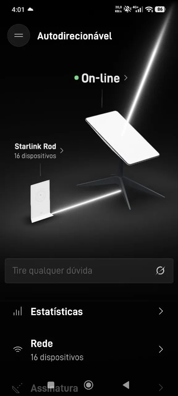 Kit antena internet starlink 