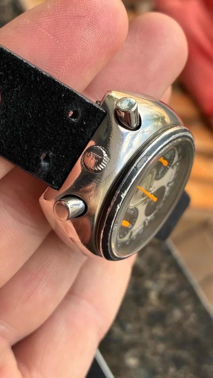 Citizen Bullhead Panda Dial Chronograph Automático 1974? - Foto 5
