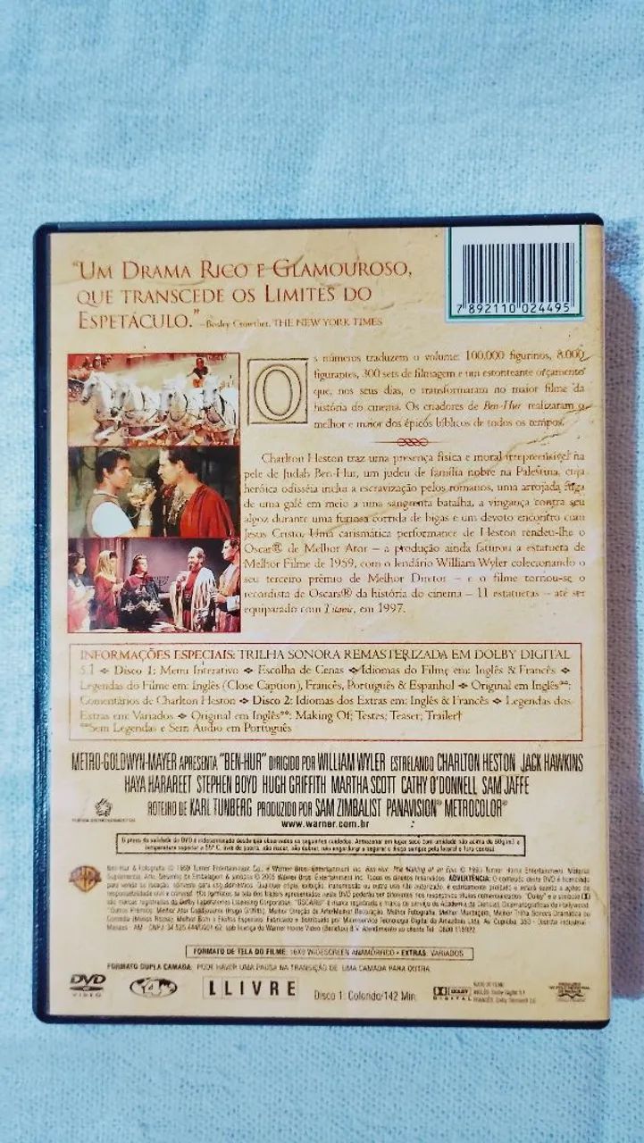 DVD original Ben-Hur 1959 - Foto 2