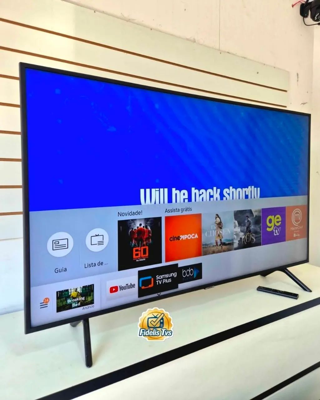 SAMSUNG TV 55 POLEGADAS SMART WIFI COMPLETA 4K UHD TYZEN COM 3 MIL CANAIS PLUS GRATIS - Foto 4