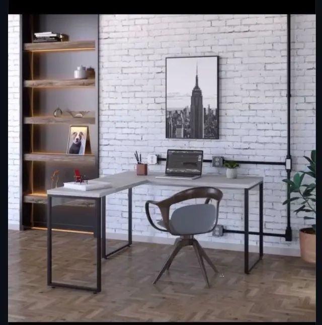 Mesa industrial em L direto da fabrica - Foto 2