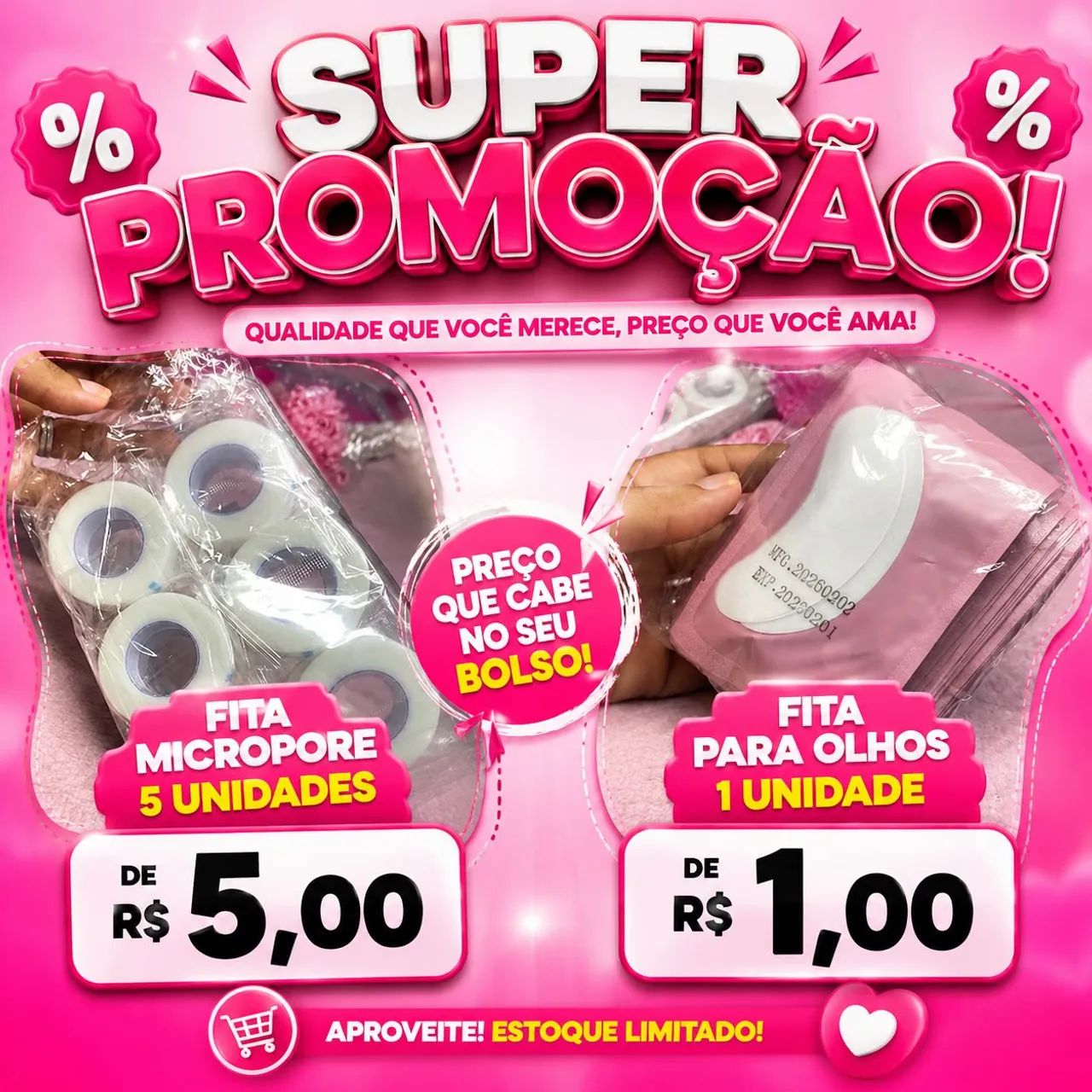 Produtos de cílios e sobrancelhas!!!