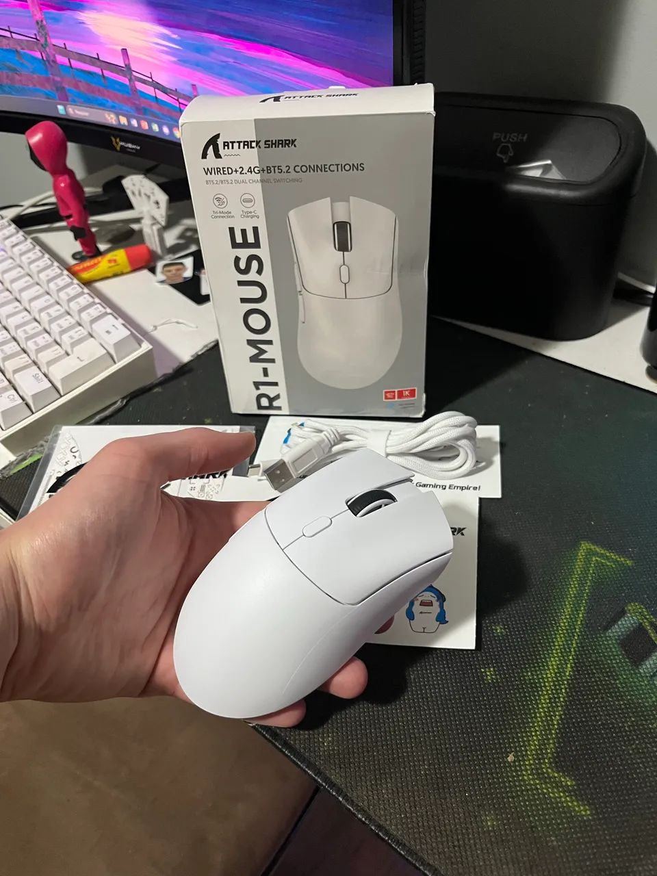 Mouse gamer Attack shark R1 - Foto 5