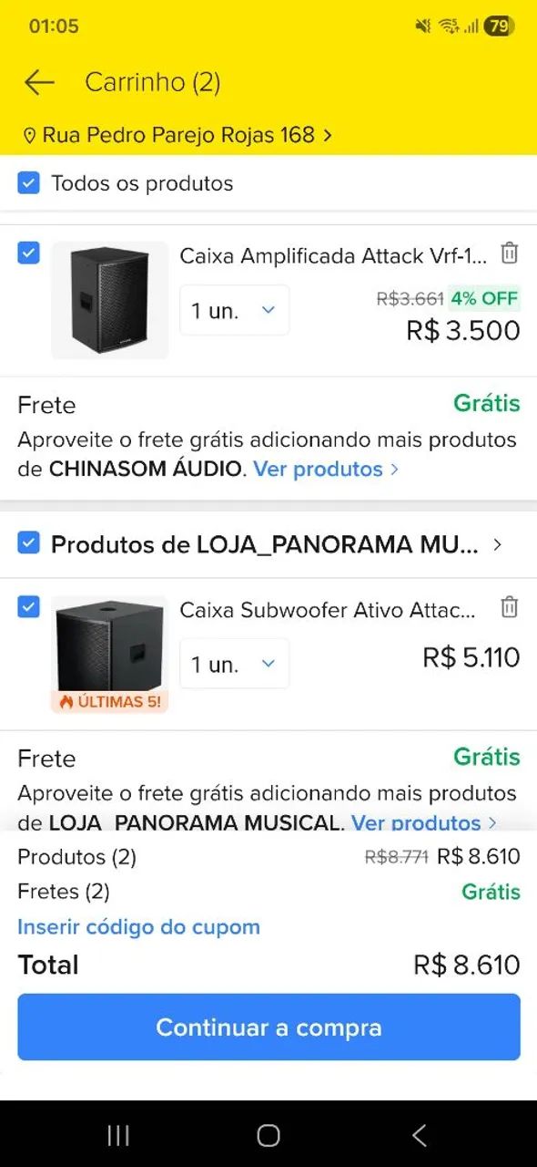 Caixas de som profissional ATTACK  - Foto 5