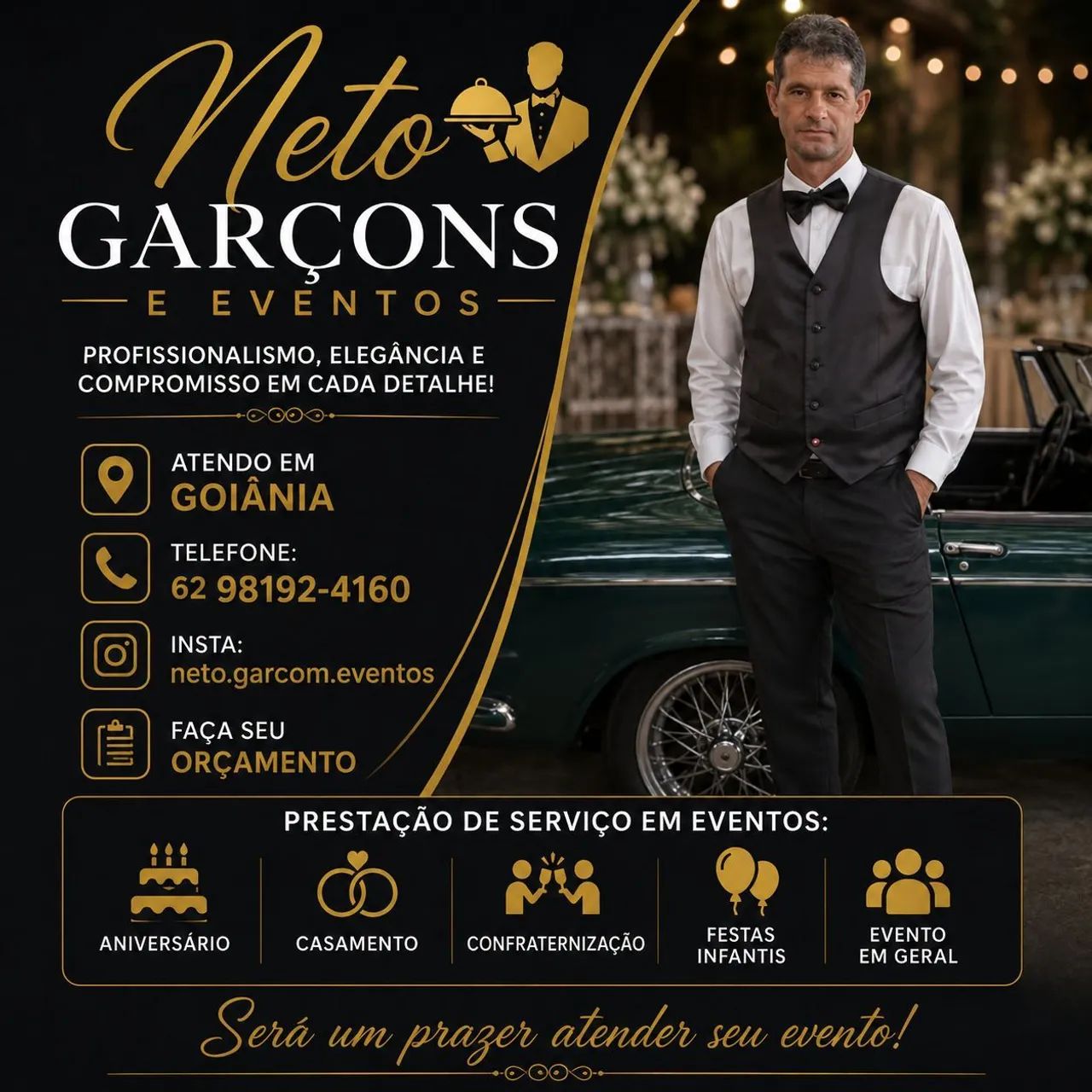 Garçom e churasqueiro .