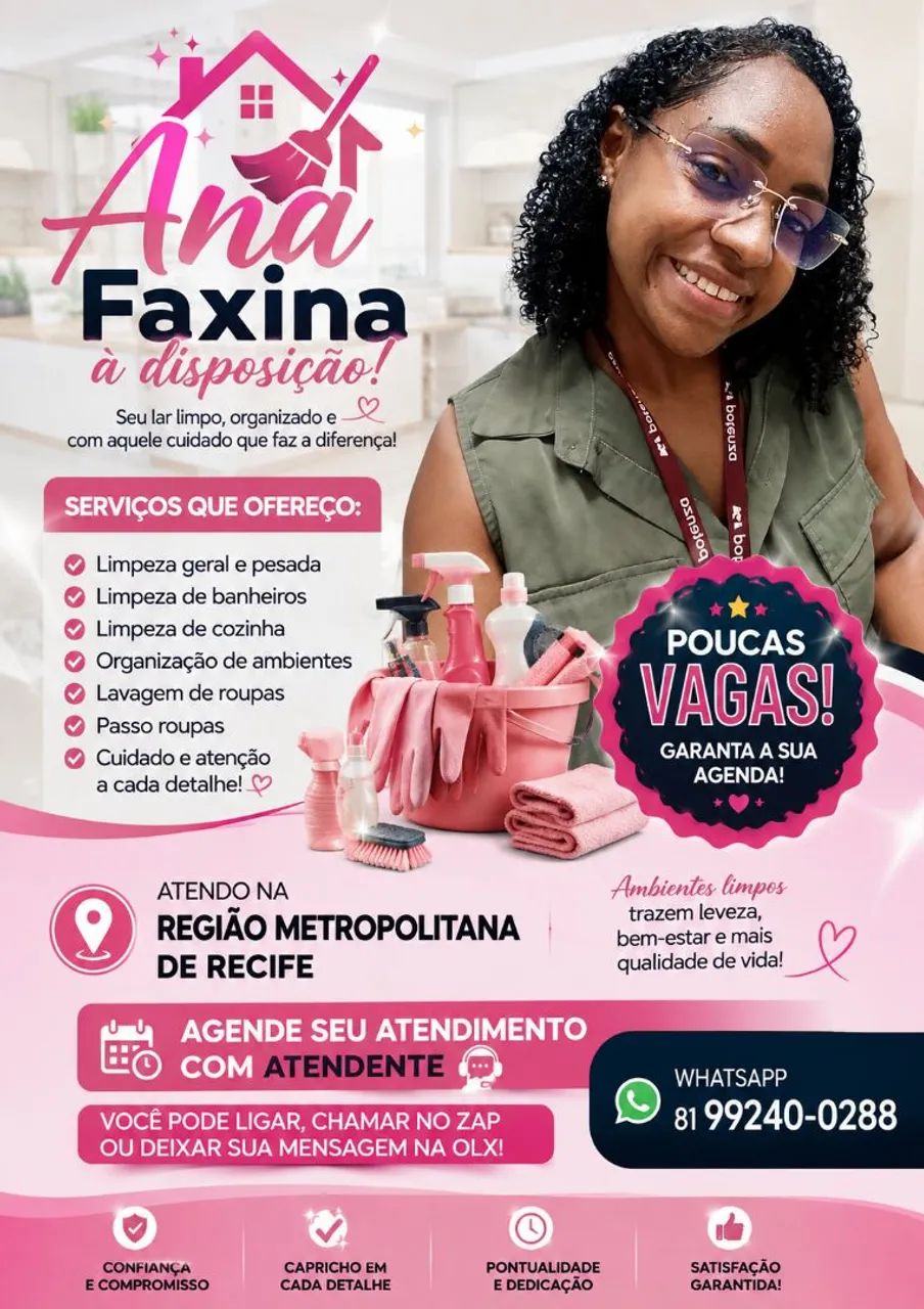 Faxina da Ana.